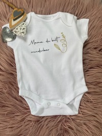 Baby Body bedruckt, Mama du bist wunderbar, Geschenk zur Geburt