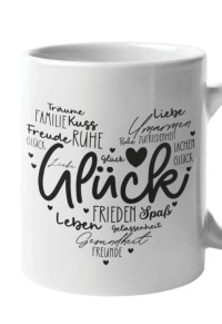 Glitzertasse Oma Mama Liebe Glück Freundschaft Zuhause 6