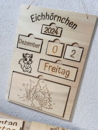 Dauerkalender Montessori aus Holz für Kinder Unendlichkeitskalender 5