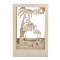 DIY Holzbaukasten 3D - Flamingo 5
