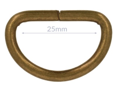 D-Ring 25mm - Fb. bronze
