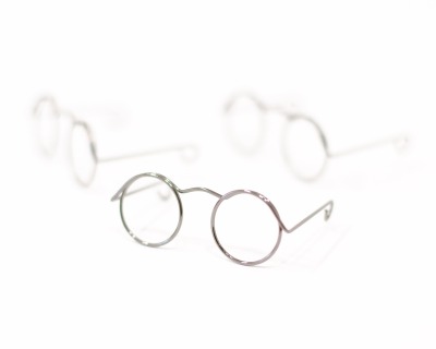 Brille aus Draht für Amigurumi - 50mm Fb nickel