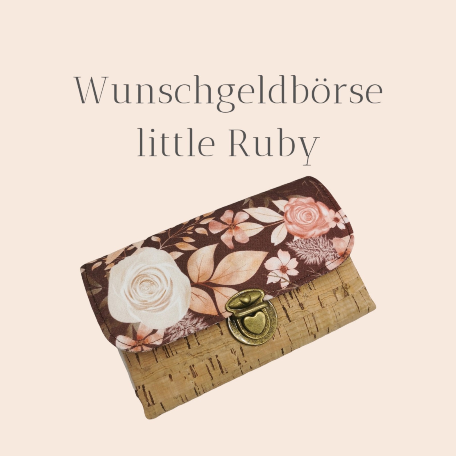 Wunschgeldbörse little Ruby / kleines Portemonnaie für Damen reserviert für Peggy