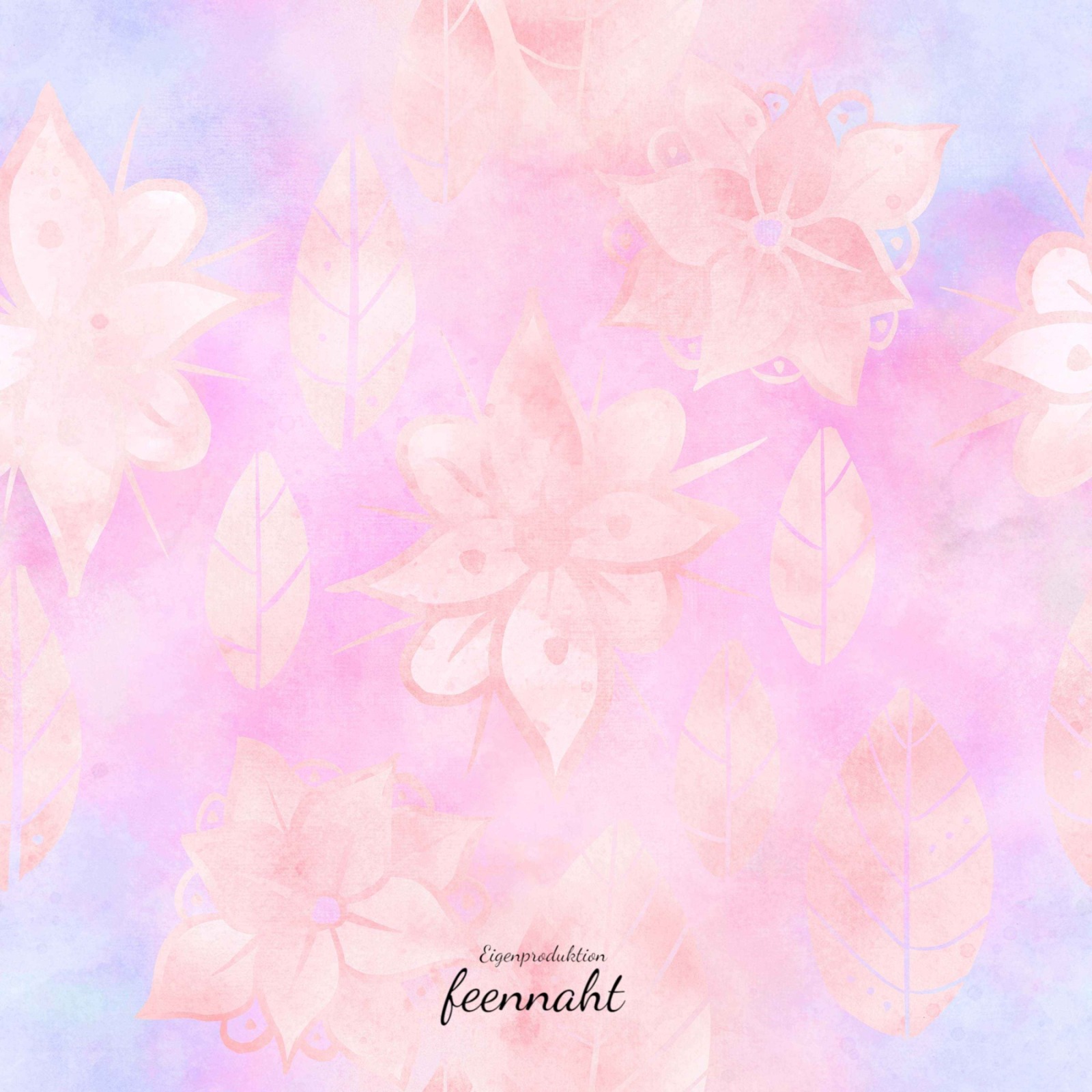 Vorbestellung - Twill Canvas 2390 EUR/m - Eigenproduktion Batik flowers pink
