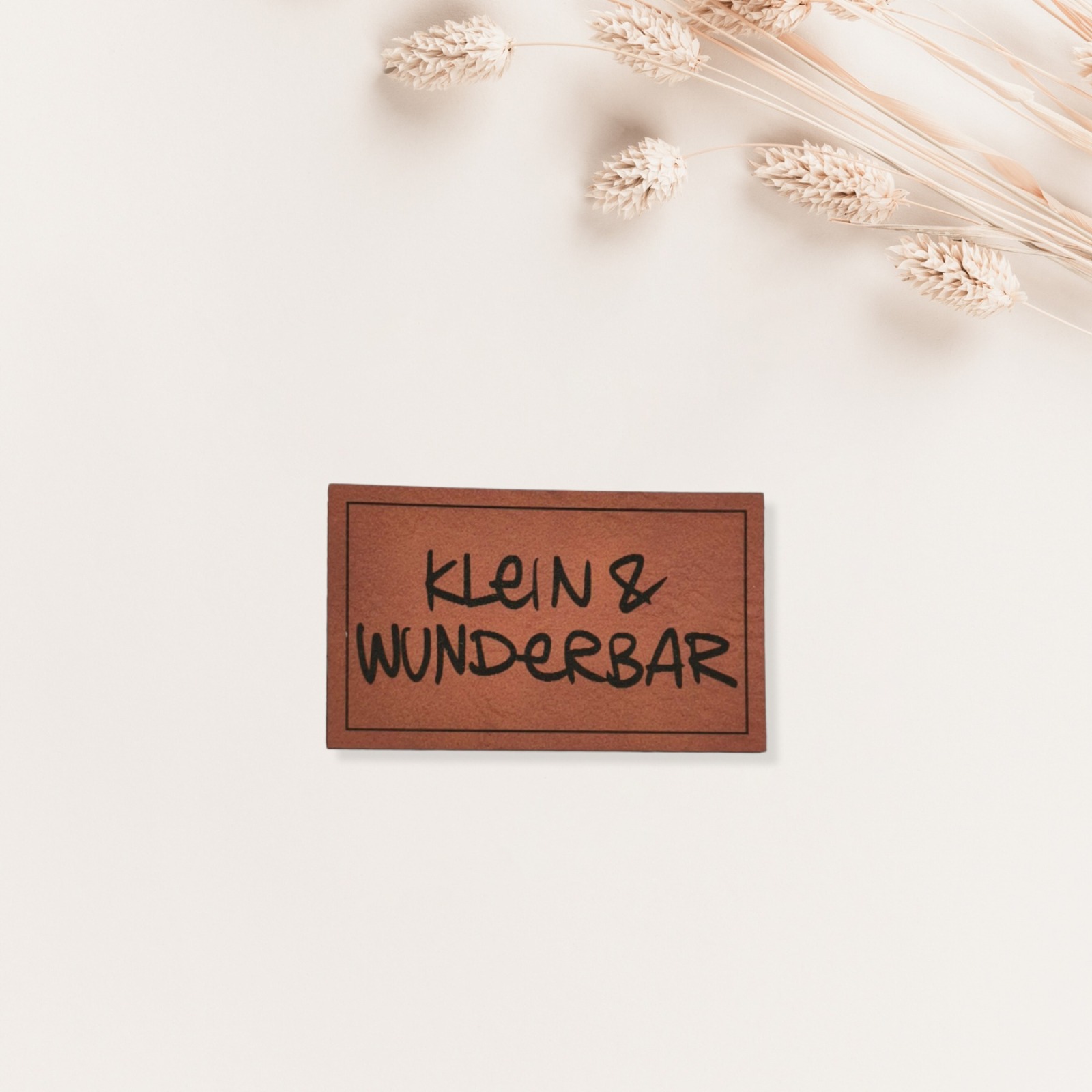 Label Kunstleder KLEIN & WUNDERBAR