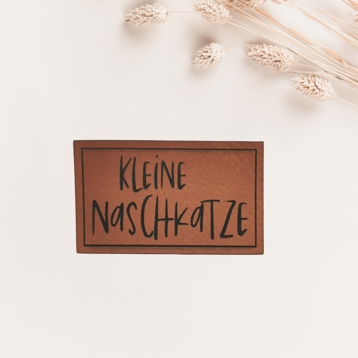Label Kunstleder KLEINE NASCHKATZE