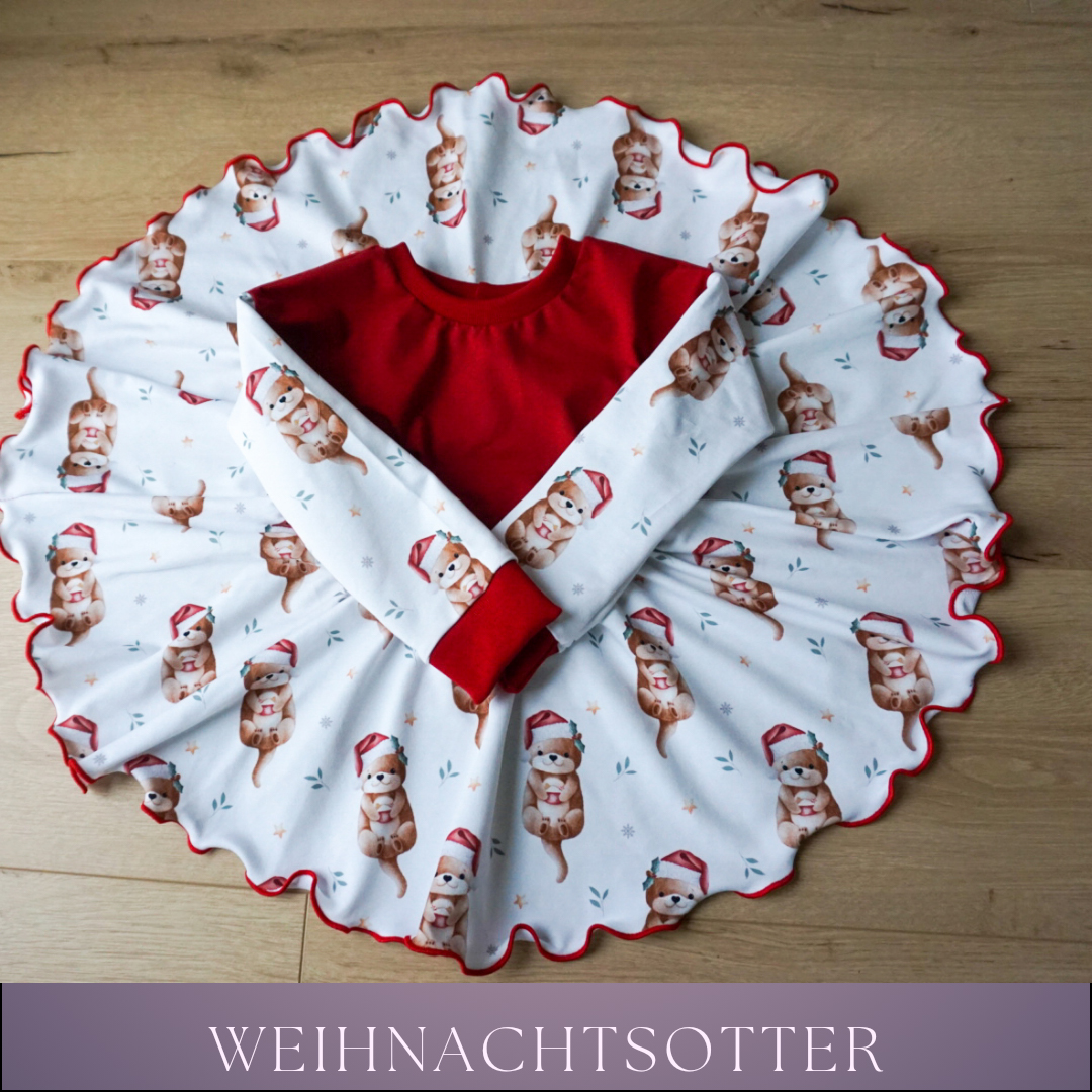 Vorbestellung - Jersey o. French Terry / 24,00 EUR/m - Eigenproduktion - Weihnachtsotter 2