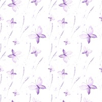 Vorbestellung - Jersey o. French Terry / 24,00 EUR/m - Eigenproduktion - Schmetterlinge lila