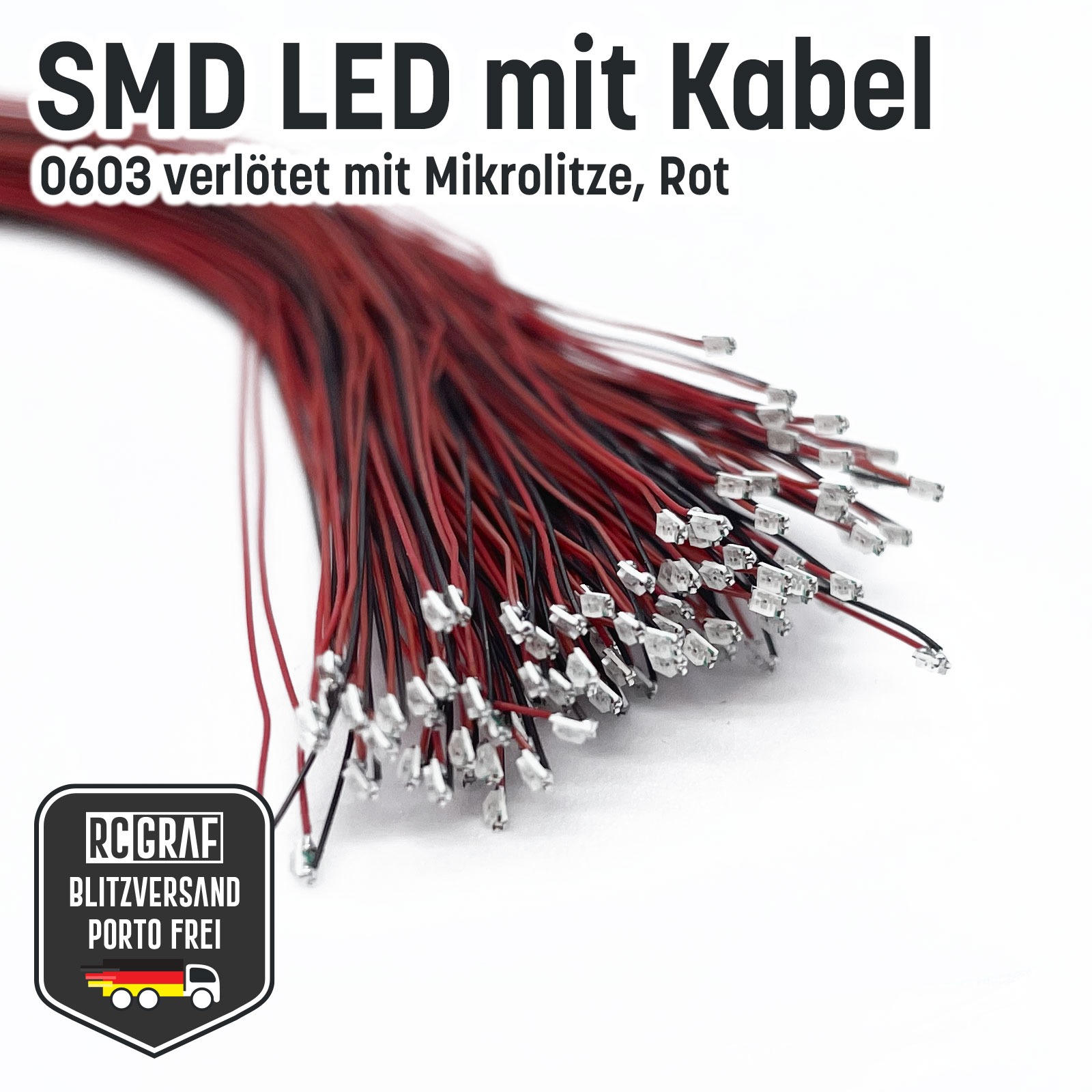 SMD LED 0603 Microlitze 30cm verlötet 5