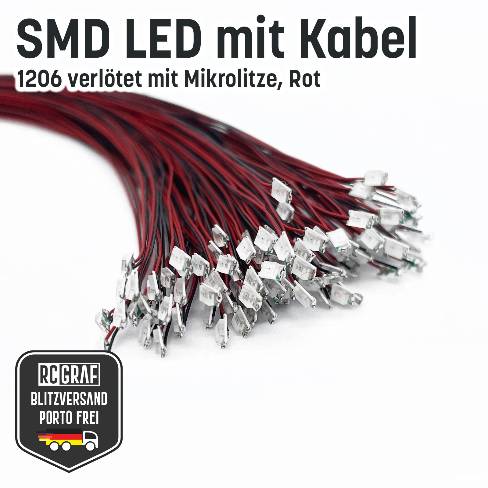 SMD LED 1206 Microlitze 30cm verlötet 5