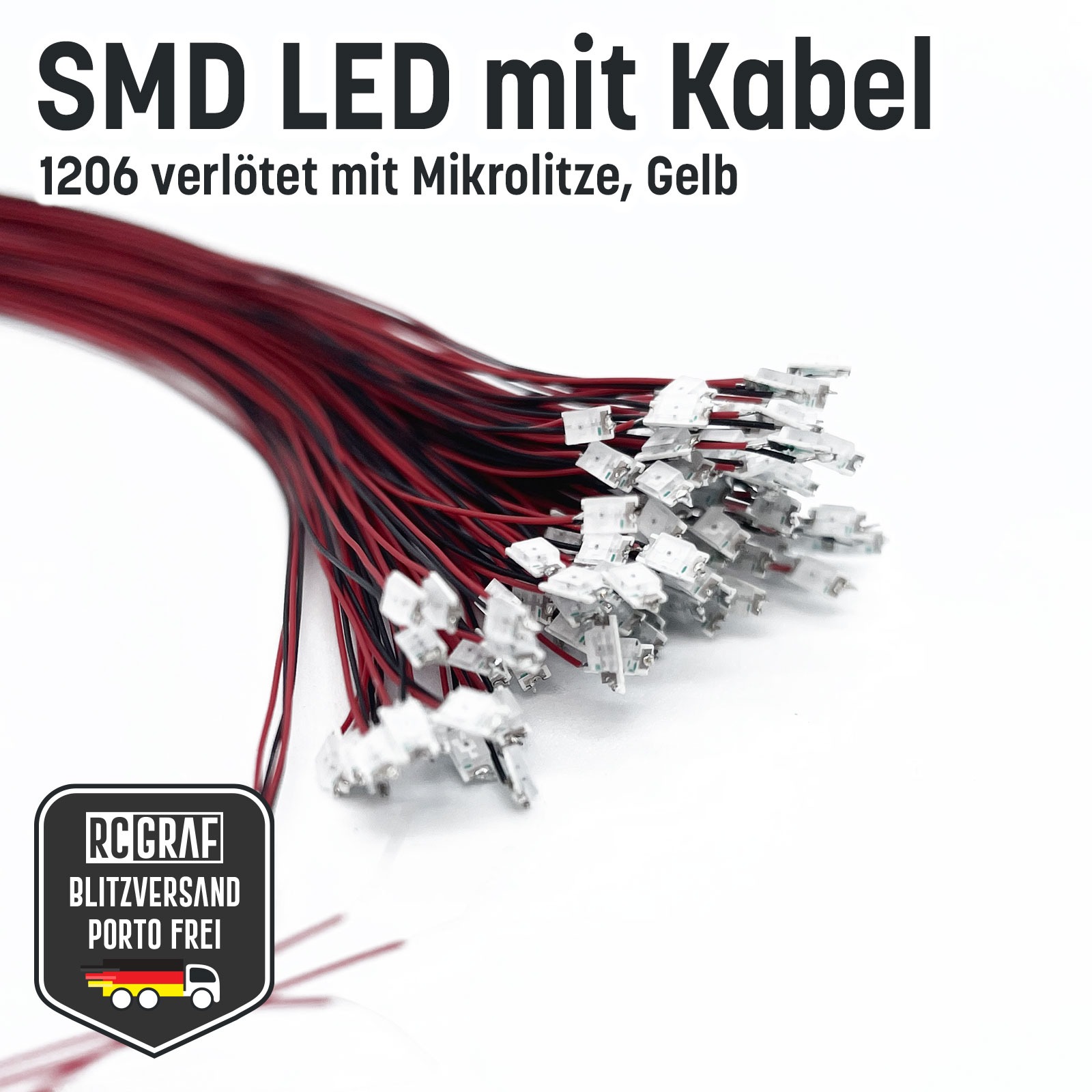 SMD LED 1206 Microlitze 30cm verlötet 8