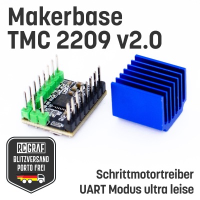 Makerbase TMC2209 V20 Schrittmotortreiber UART Modus ultra leise
