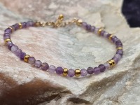 Armband echte Amethyst-Edelsteine 6