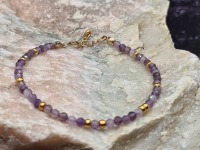 Armband echte Amethyst-Edelsteine 5