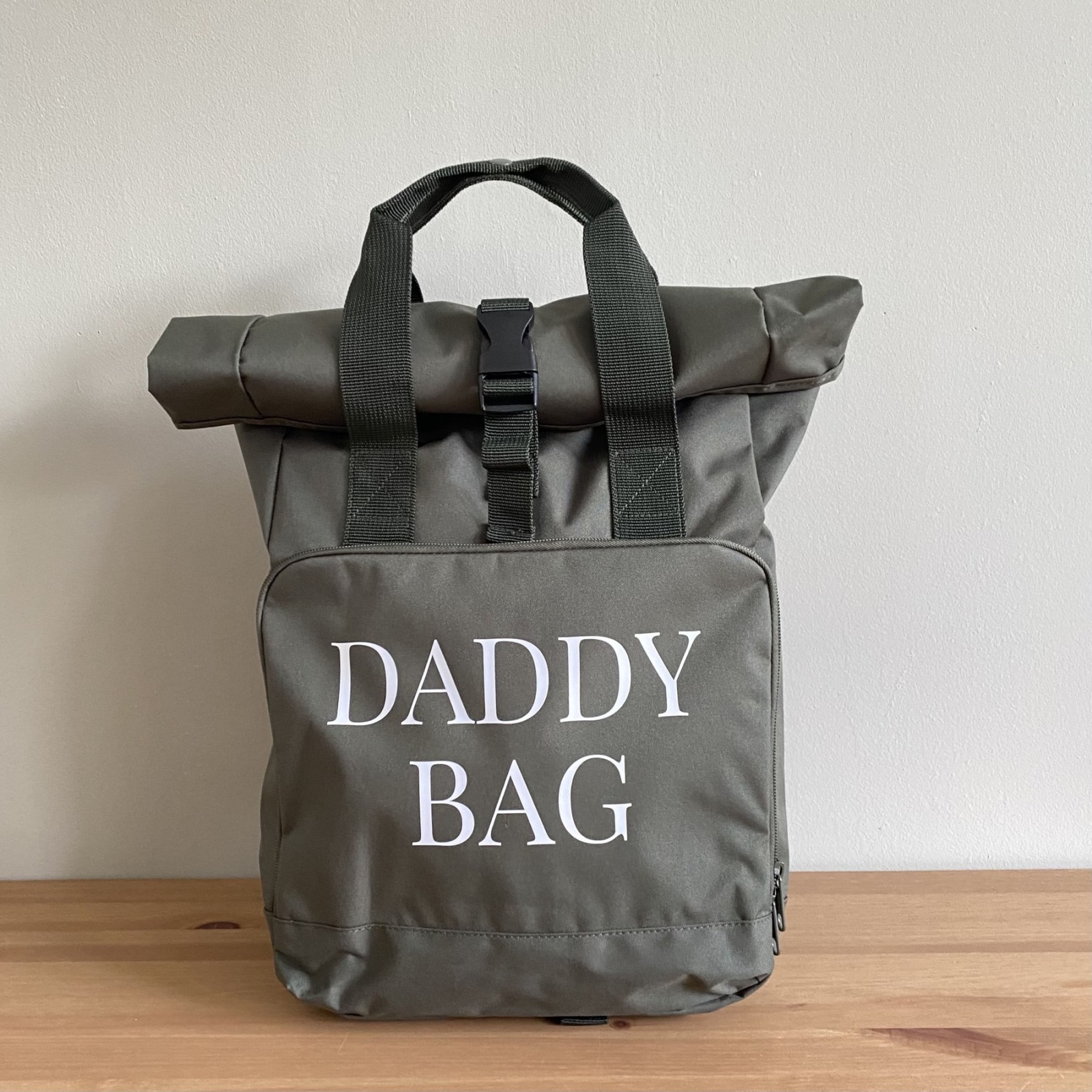 Rolltop | Rucksack mit Aufdruck Daddy Bag / Mommy Bag personalisierbar