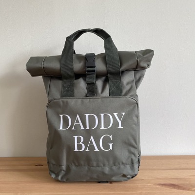 Rolltop | Rucksack mit Aufdruck Daddy Bag / Mommy Bag personalisierbar - Mommy Bag / Daddy Bag Ruc