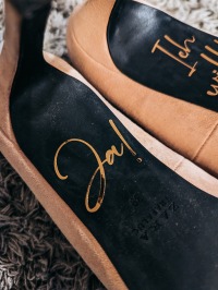 Schuhsticker Hochzeitsschuhe - Selbstklebend und einfach aufzubringen, perfekt als Highlight für