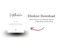 Notfallkörbchen Digitaldruck - PDF zum selbst drucken - Digitaler Download für ein Hochzeitsschild