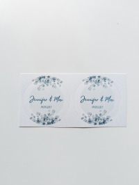 24 Aufkleber für Gastgeschenke zur Hochzeit, für Einladungskarten, personalisierte Aufkleber für