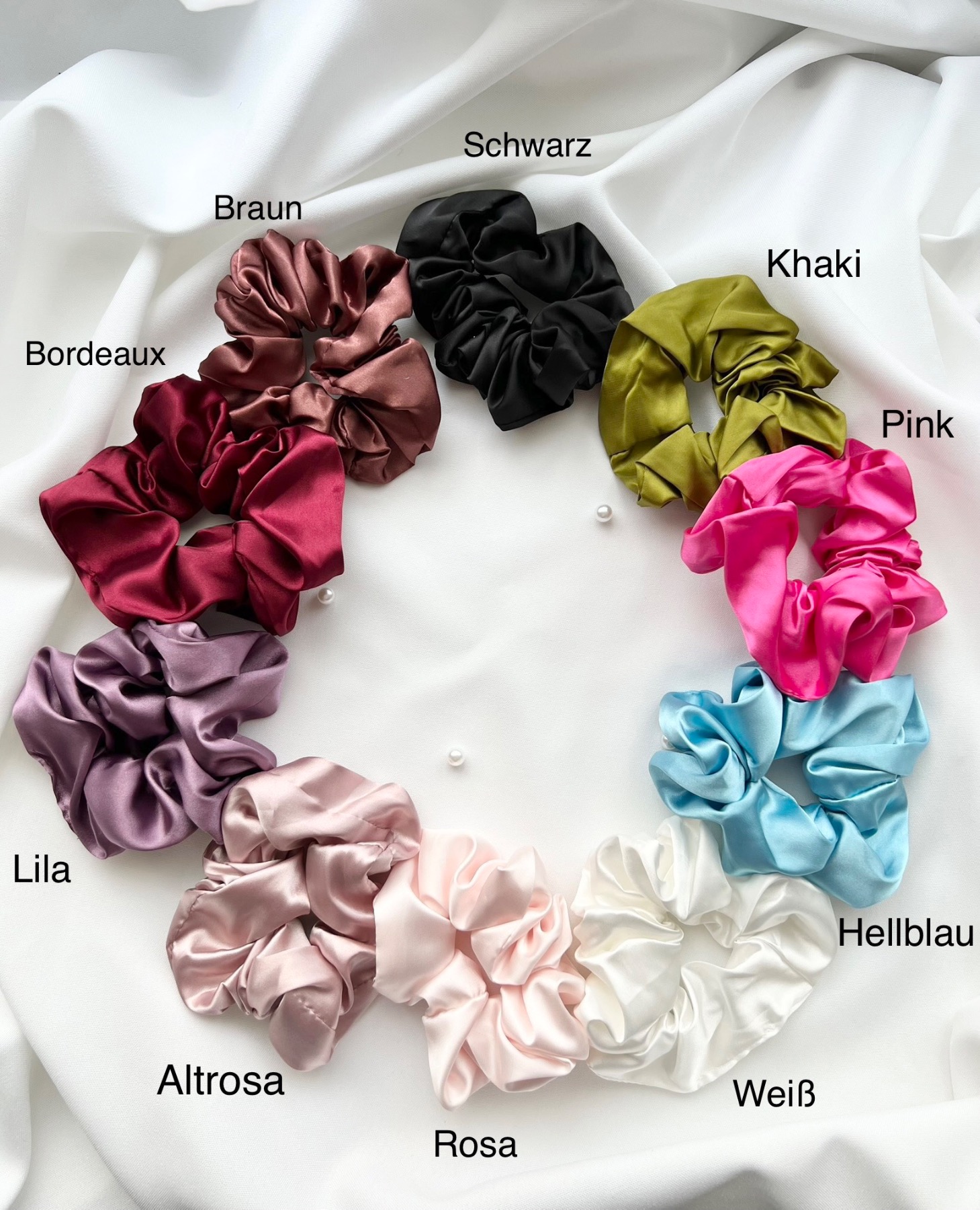 Personalisiertes Gastgeschenk Scrunchie Haargummi 8