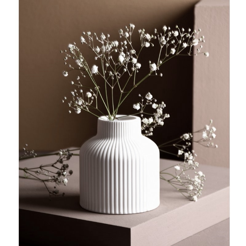 Storefactory - Vase Lillhagen Keramik weiß