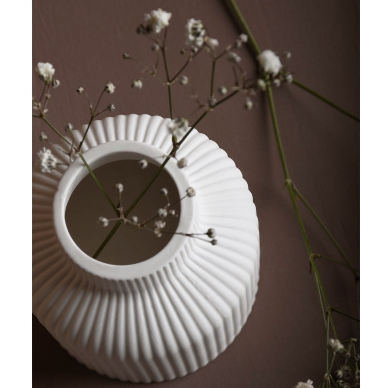 Storefactory - Vase Lillhagen Keramik weiß