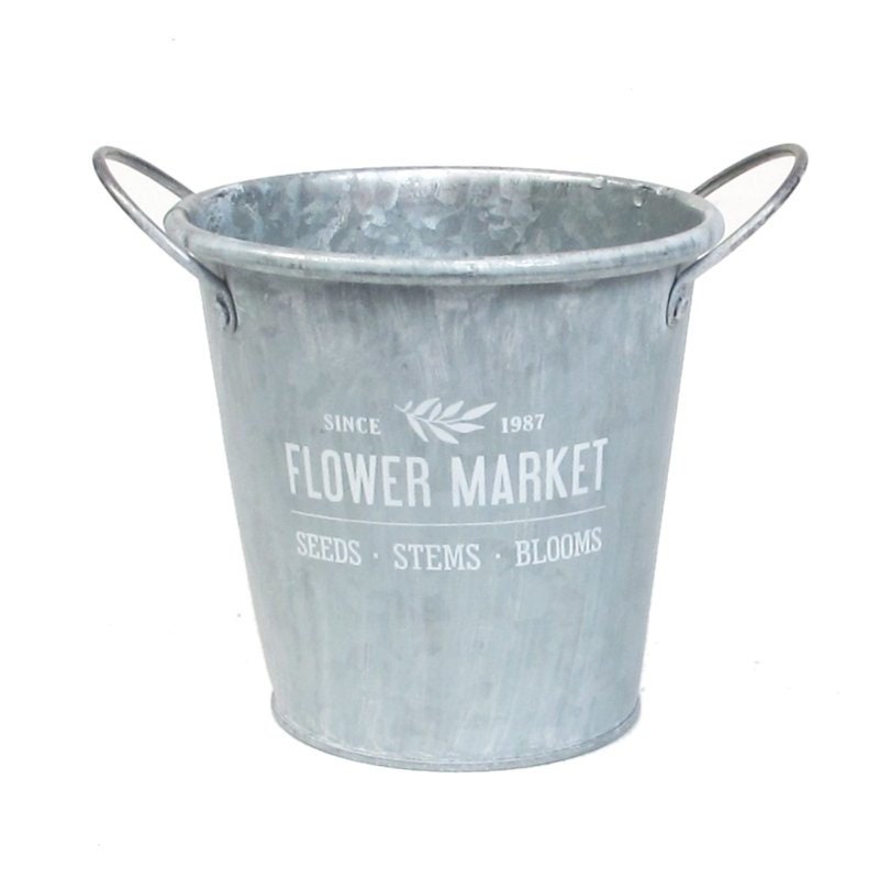 Übertopf Flower Market Metall Zink 2