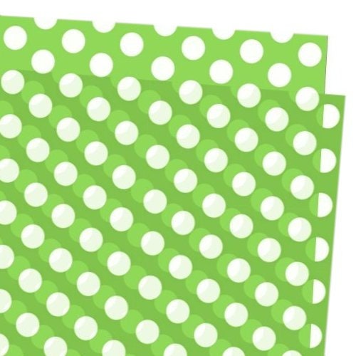 Seidenpapier Punkte grün/weiß