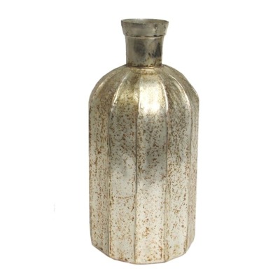Vase Kerzenhalter Glas gold Antiklook