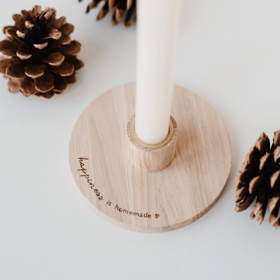 Eulenschnitt - Kerzenständer Happiness is Homemade Holz