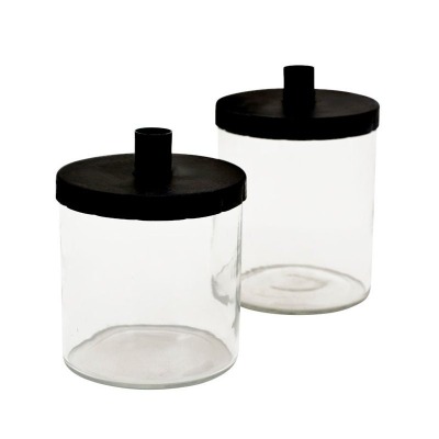Kerzenhalter mit Glas Dekoglas - 2 Größen