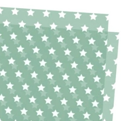Seidenpapier Sterne mint/weiß - 10 Stück