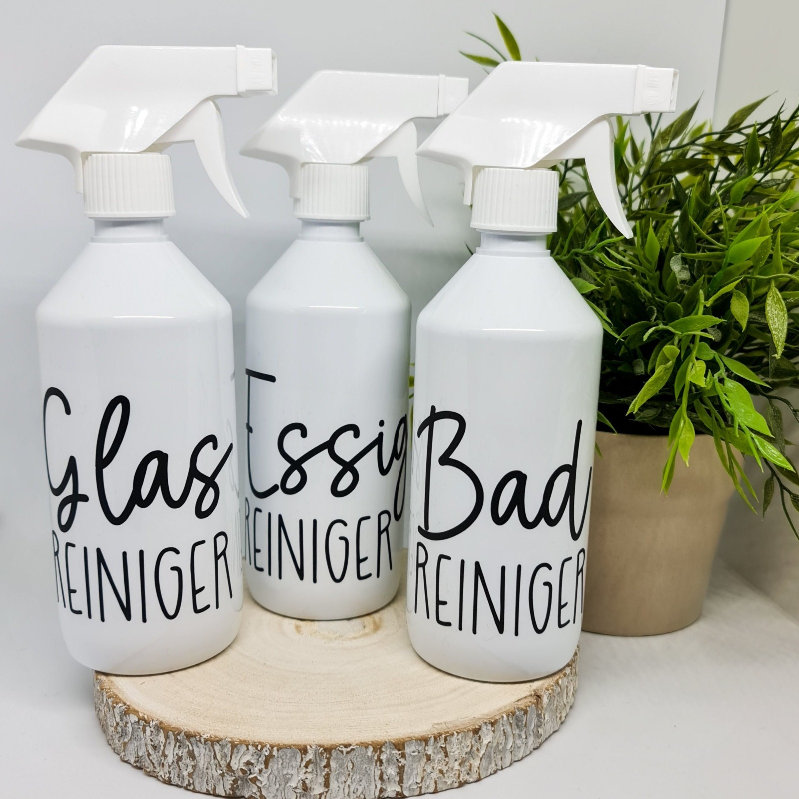 Sprühflasche für Reinigungsmittel Putzmittelflasche für Bad &amp; Küche Reiniger PET Plastik