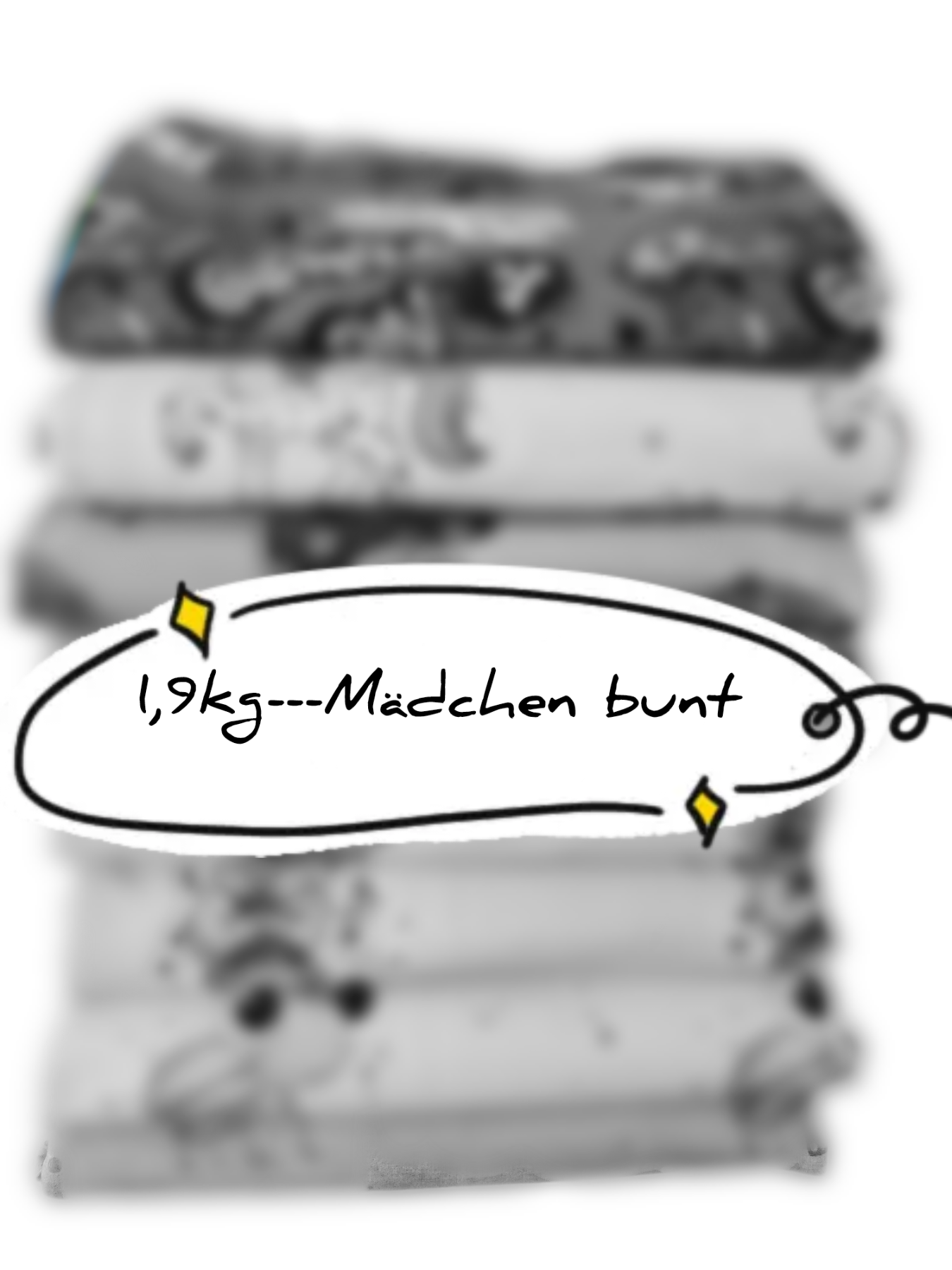 1,9 kg Mädchen bunt