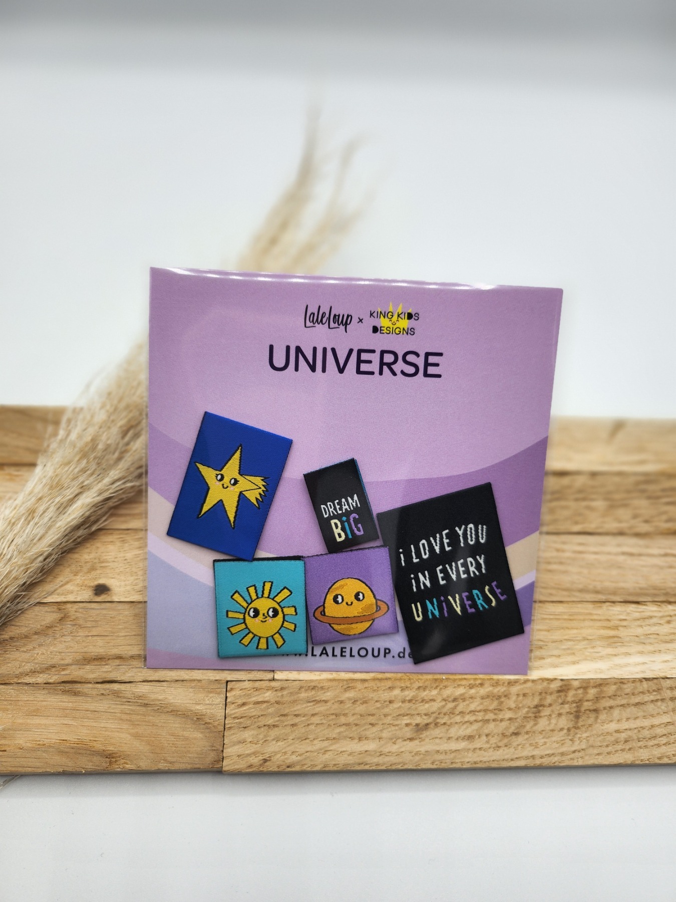 Weblabelset UNIVERSE | 5 Stück | LaleLoup x King Kids Design