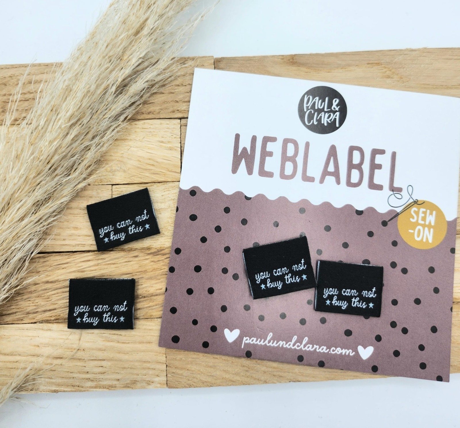 Klapp-Weblabel - you can not buy this schwarz -