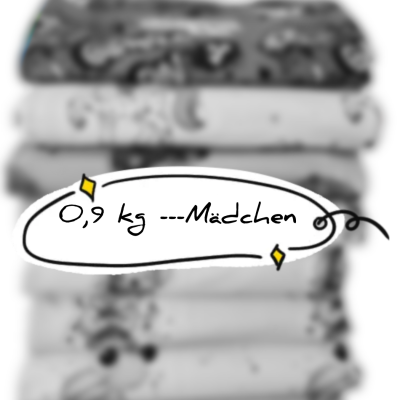 0,9kg Mädchen