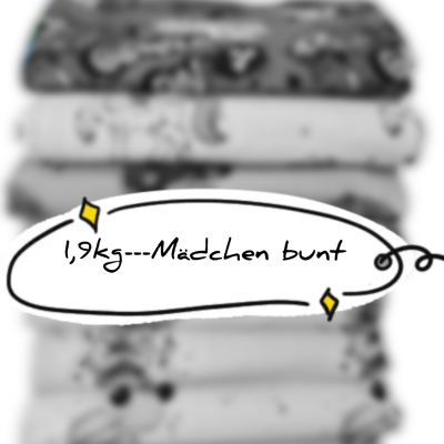 1,9 kg Mädchen bunt