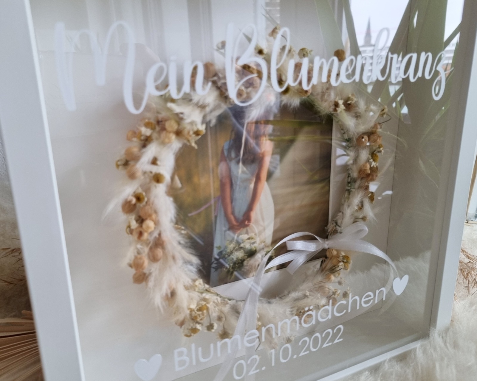 Personalisierter Erinnerungsrahmen für Dein Blumenmädchen Ein einzigartiges