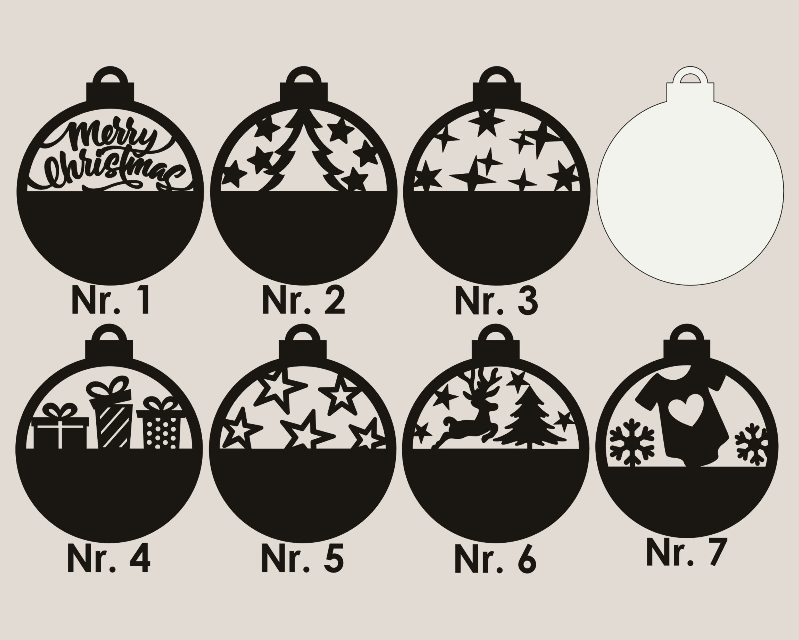 Personalisierte, individuelle Weihnachtsornamente für eine einzigartige Weihnachtsbaumdekoration 15