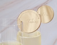 personalisierbare &amp; edle Glasmarkierer aus Spiegelacryl für Deine perfekte Hochzeitsfeier 5