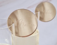 personalisierbare &amp; edle Glasmarkierer aus Spiegelacryl für Deine perfekte Hochzeitsfeier 7