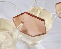 Glasmarkierer aus Spiegelacryl - Edel, modern und das perfekte Gastgeschenk für Deine Feier 7