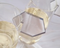 Glasmarkierer aus Spiegelacryl - Edel, modern und das perfekte Gastgeschenk für Deine Feier 9