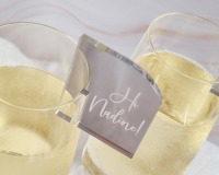 personalisierbare &amp; edle Glasmarkierer aus Spiegelacryl für Deine perfekte Hochzeitsfeier 8