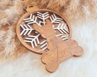 Exklusiver Pappelholz-Weihnachtsbaumschmuck für Hundeeltern: Individuell gestaltet für echte