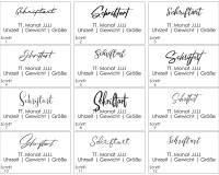 personalisiertes Namensschild mit Geburtsdaten aus Acrylglas 5
