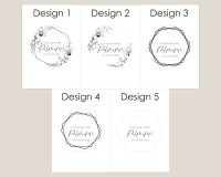 personalisiertes Ringkissen in Hexagon Form aus Spiegelacryl 11