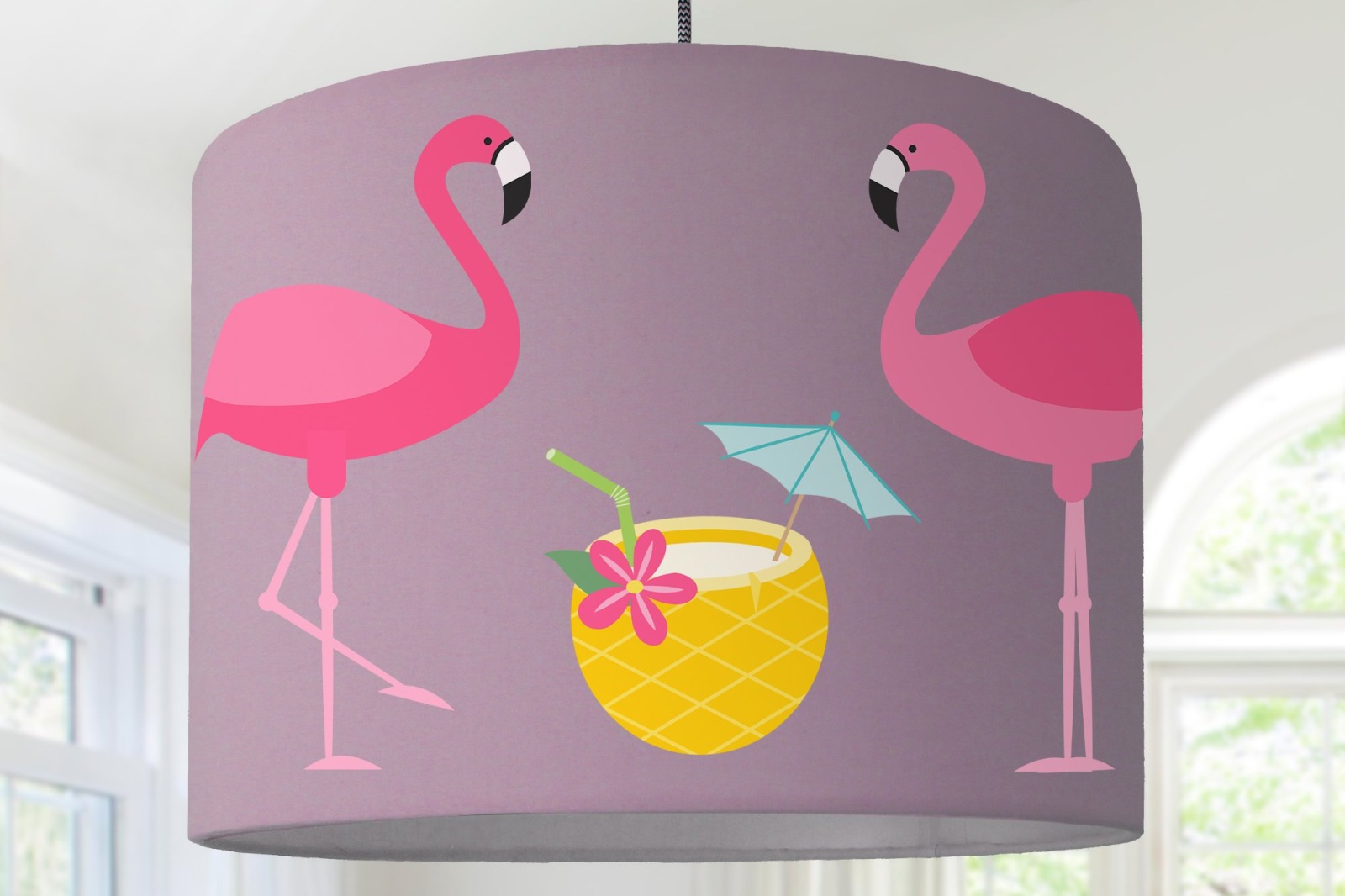 Flamingo Lampenschirm Wohnzimmer
