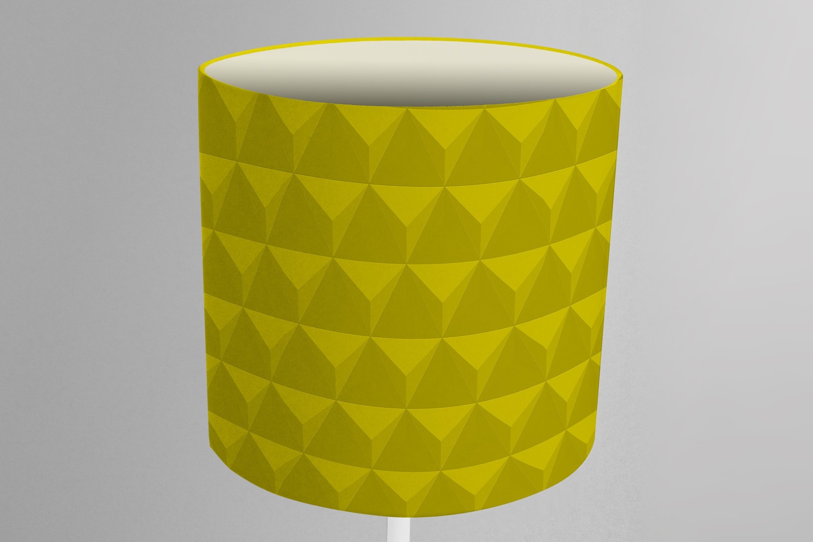 Lampenschirm Dreieck Muster grafisch gelb 2
